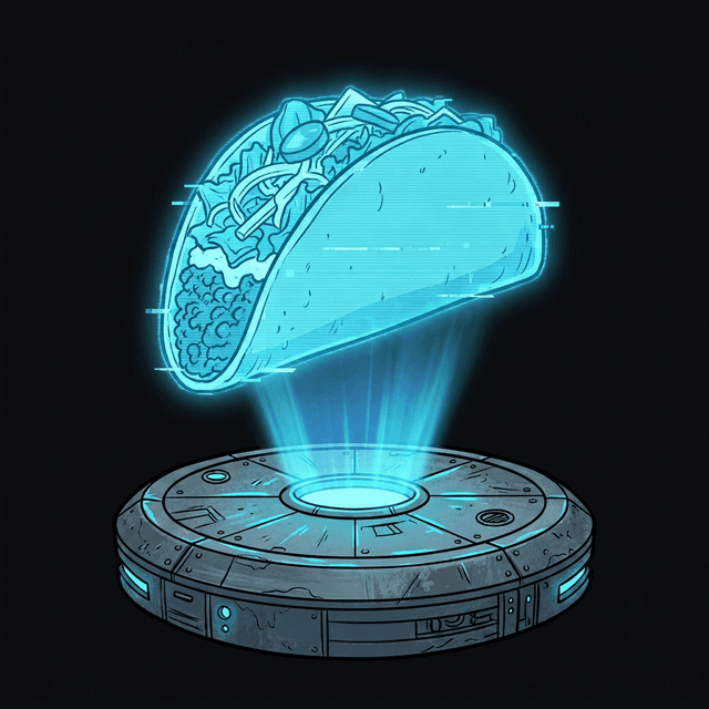 Holographic taco